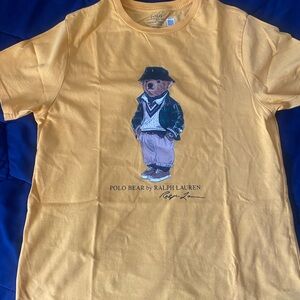 Ralph Lauren Yellow Polo Bear Graphic Tee